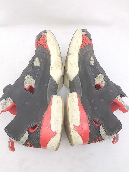 Reebok リーボック ローカットスニーカー INSTAPUMPFURY FU1571 左ポンプ破損 25cm ブラック レッド メンズ 1206000007998_画像7