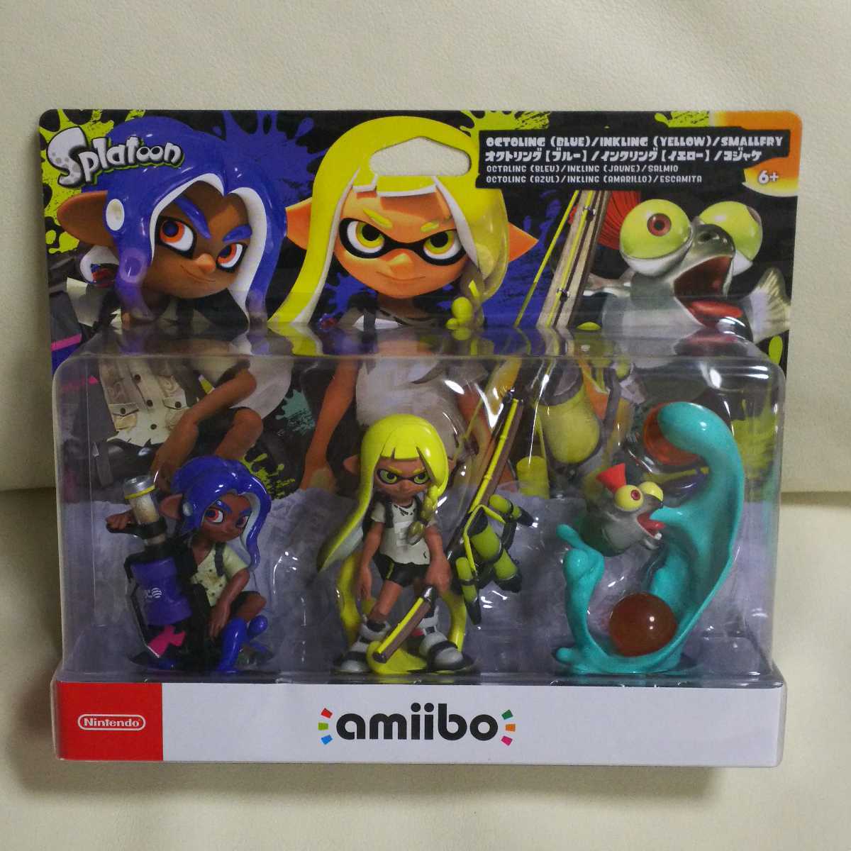 ■即決　新品 amiibo トリプルセット インクリング【イエロー】オクトリング【ブルー】コジャケ　スプラトゥーン3 アミーボ スプラ3_画像1