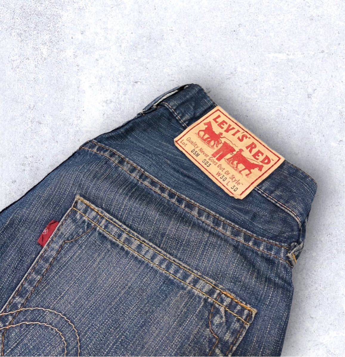 大きな取引 RED クロアチア製 Levi''s リーバイスレッド ボタンフライ