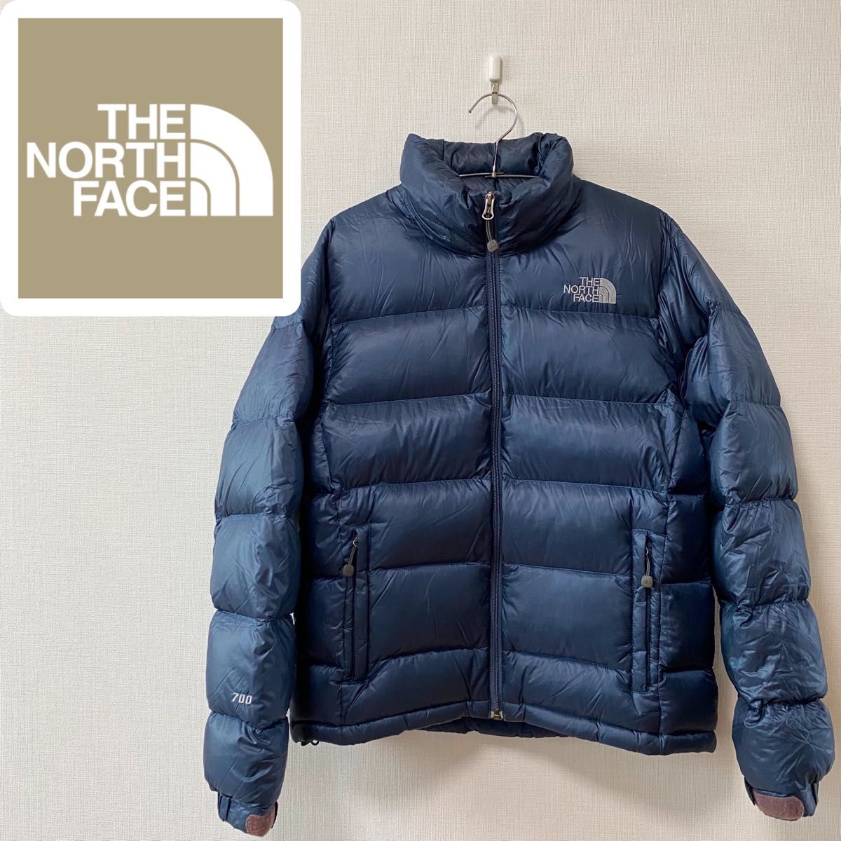 ノースフェイス NUPTSE ダウンジャケット ネイビー レディース L 180