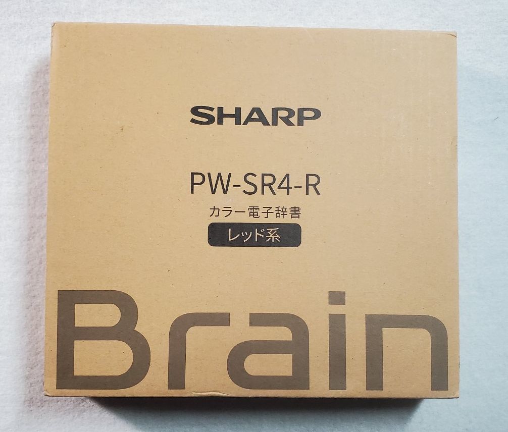 SHARP カラー電子辞書 brain PW-SR4-R - タブレット