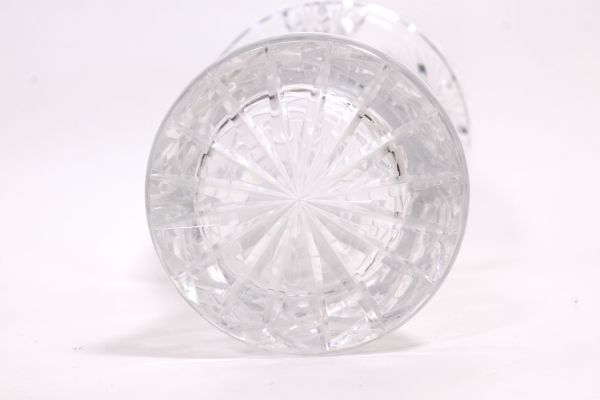 ●美品 ヴィンテージ BOHEMIA GLASS ボヘミアグラス クリスタル ガラス グラス フラワーベース花瓶 花器 チェコ製 アンティーク Z3255_画像3