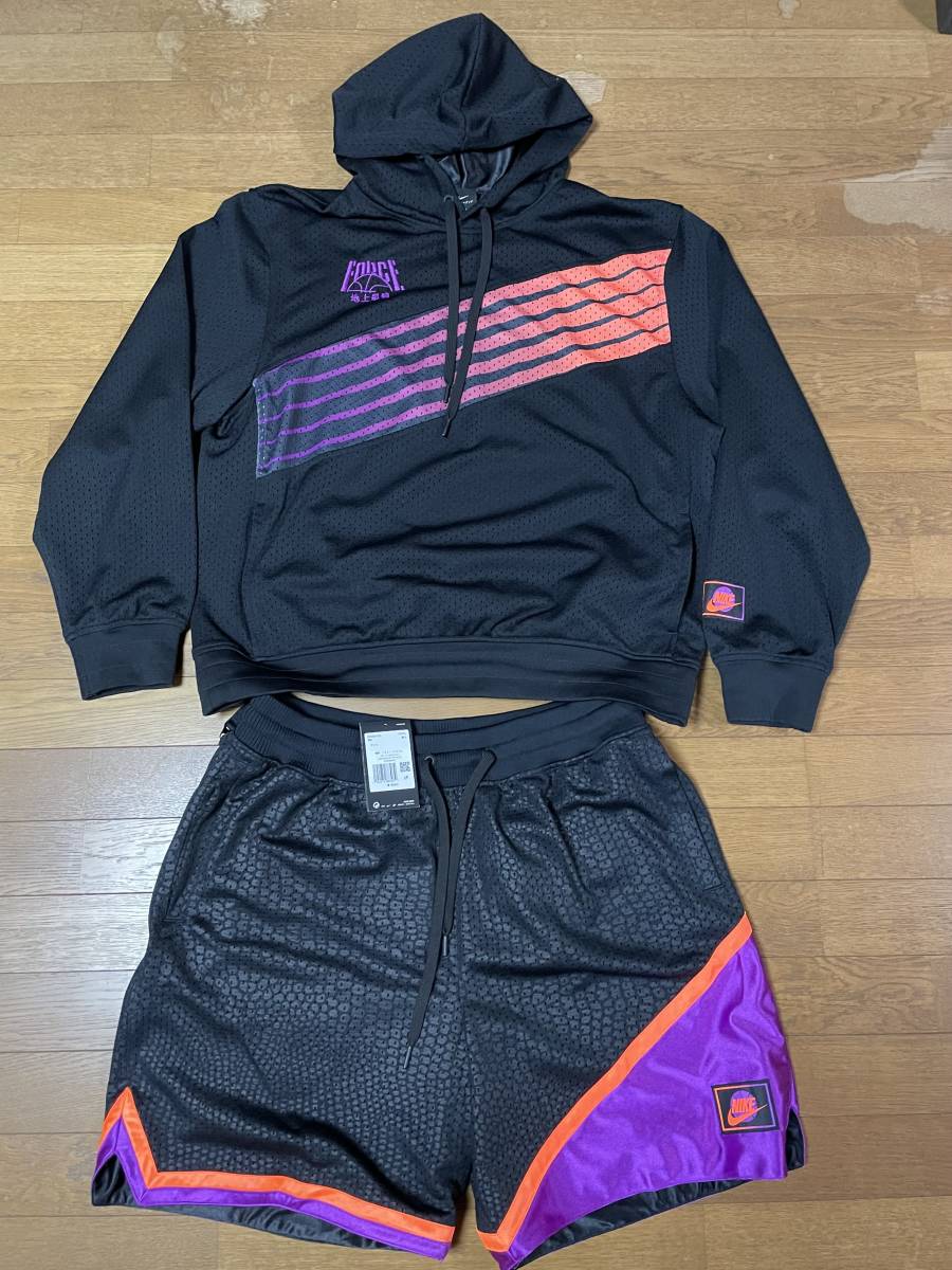 大人女性の ☆NIKEナイキセットアップ ハーフパンツ極美品&新品☆ パーカ 大人女性の ☆NIKEナイキセットアップ ハーフパンツ極美品&新品☆ パーカ