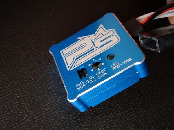 Power Star RCカー用ジャイロ「PS-755」 アルミ高安定性 アルミケース　ブルー_画像9