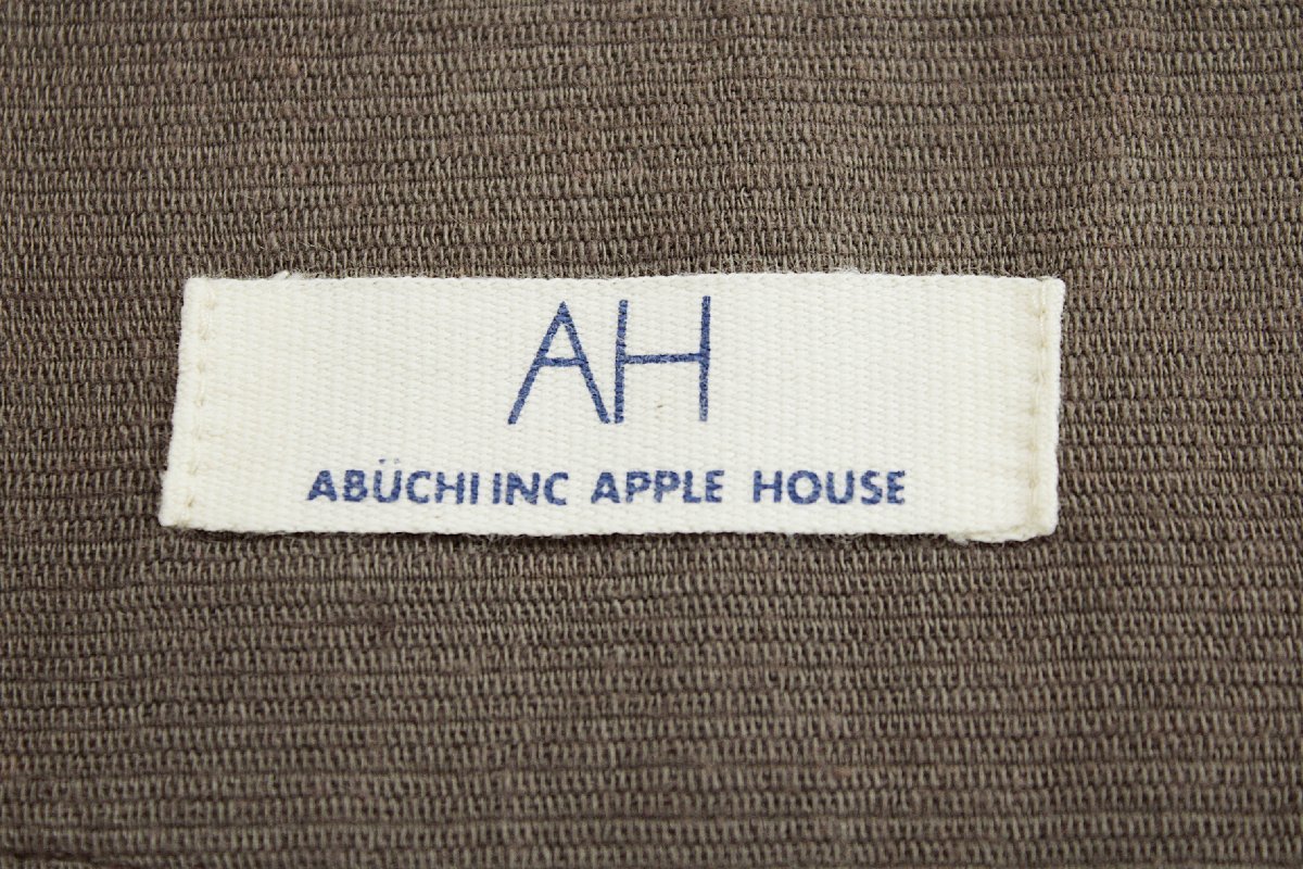 APPLE HOUSE/アップルハウス リネン混コットンノースリーブチュニック 茶 ai848_画像10