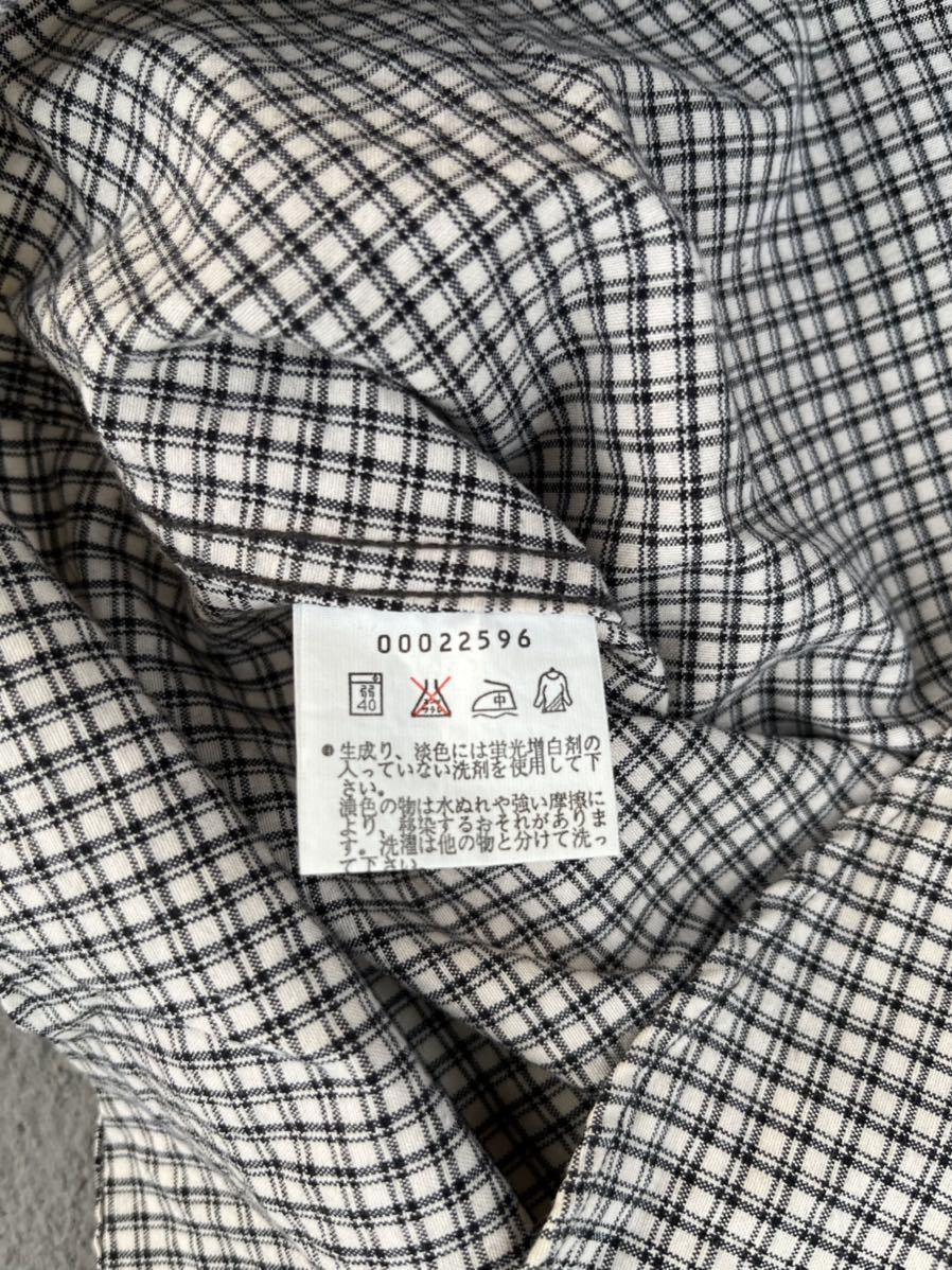 90s アニエス・ベー　長袖シャツ チェックシャツ agnesb made in Japan 日本製_画像7