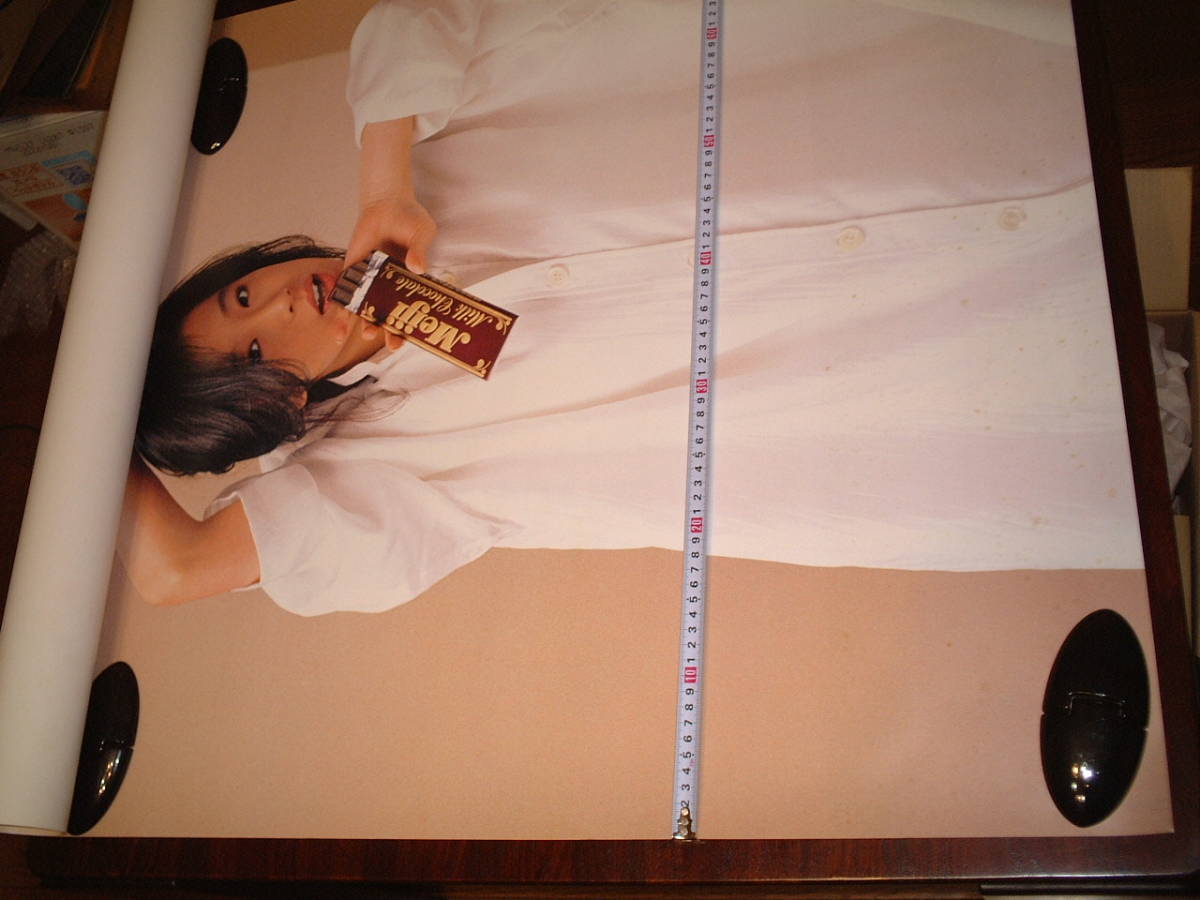  Nakamori Akina * редкость большой постер * Meiji шоколад хорошая вещь 