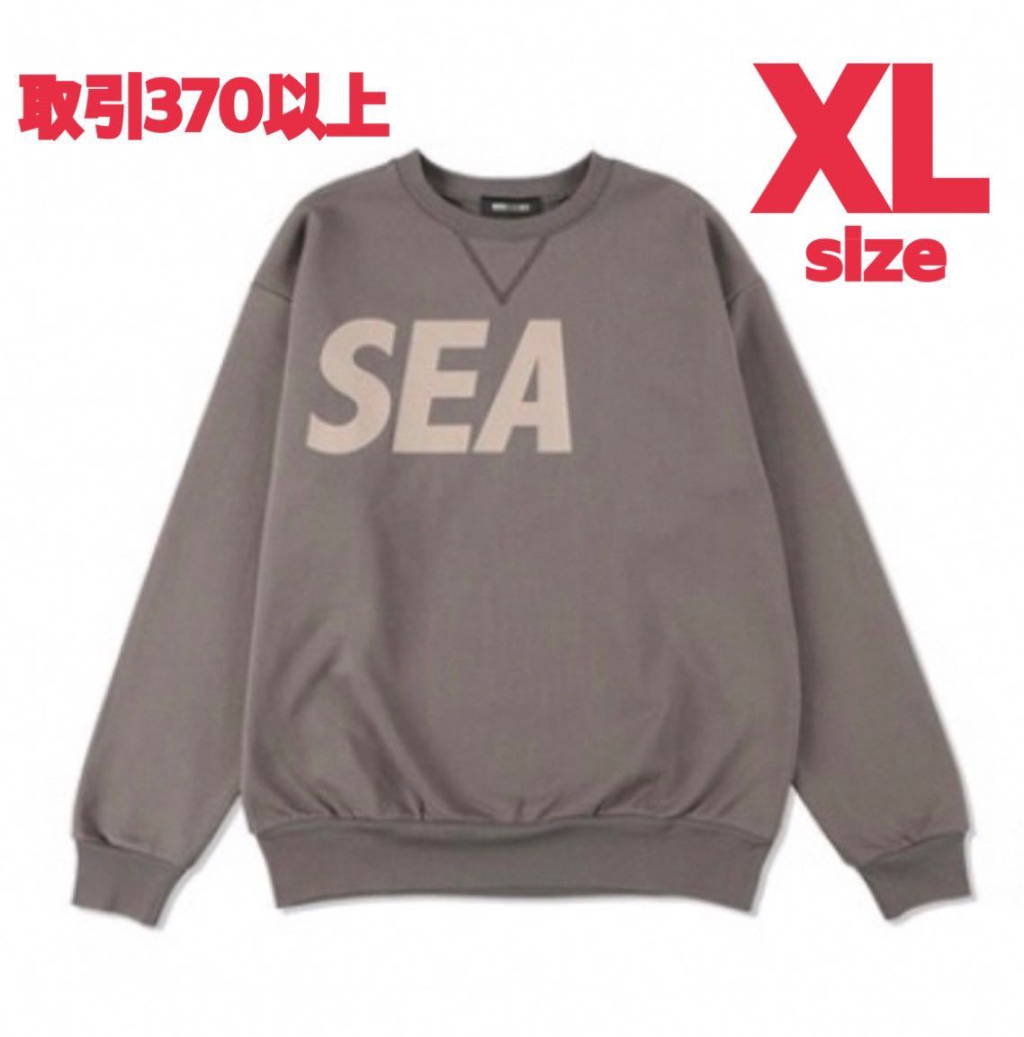 WIND AND SEA Crew neck Sweatshirt Charcoal_Taupe XLサイズ ウィン