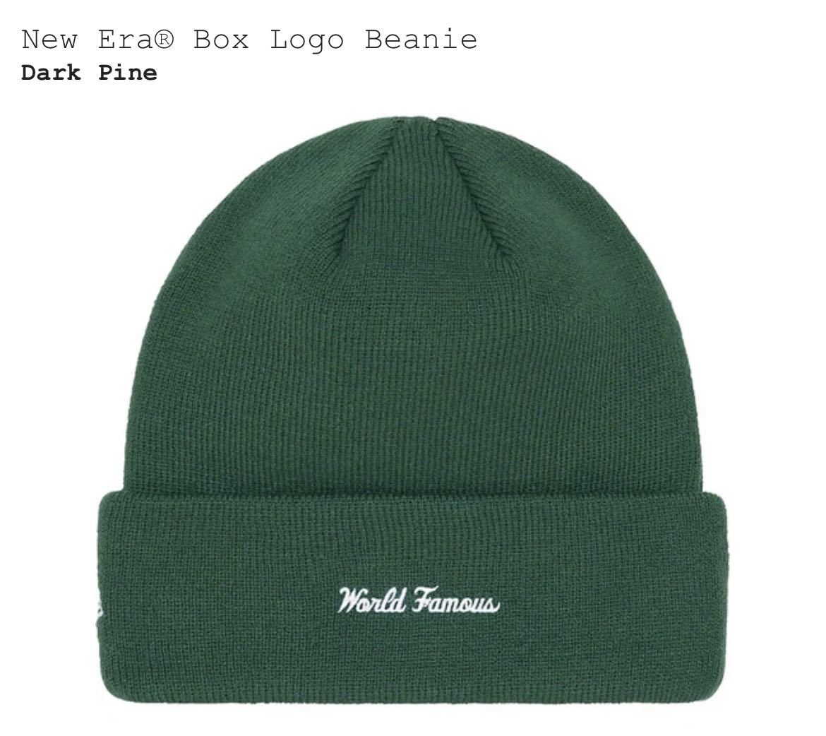 Supreme New Era Box Logo Beanie Dark Pine シュプリーム ニューエラ ボックス ロゴ ビーニー ダーク パイン GREEN グリーン NEWERA_画像2