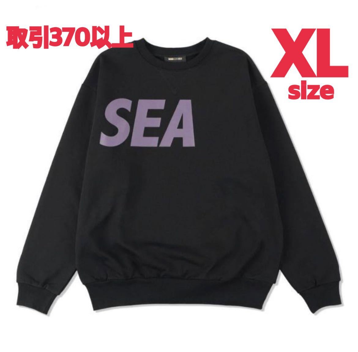 WIND AND SEA Crew neck Sweatshirt Black_D_Violet XLサイズ ウィン