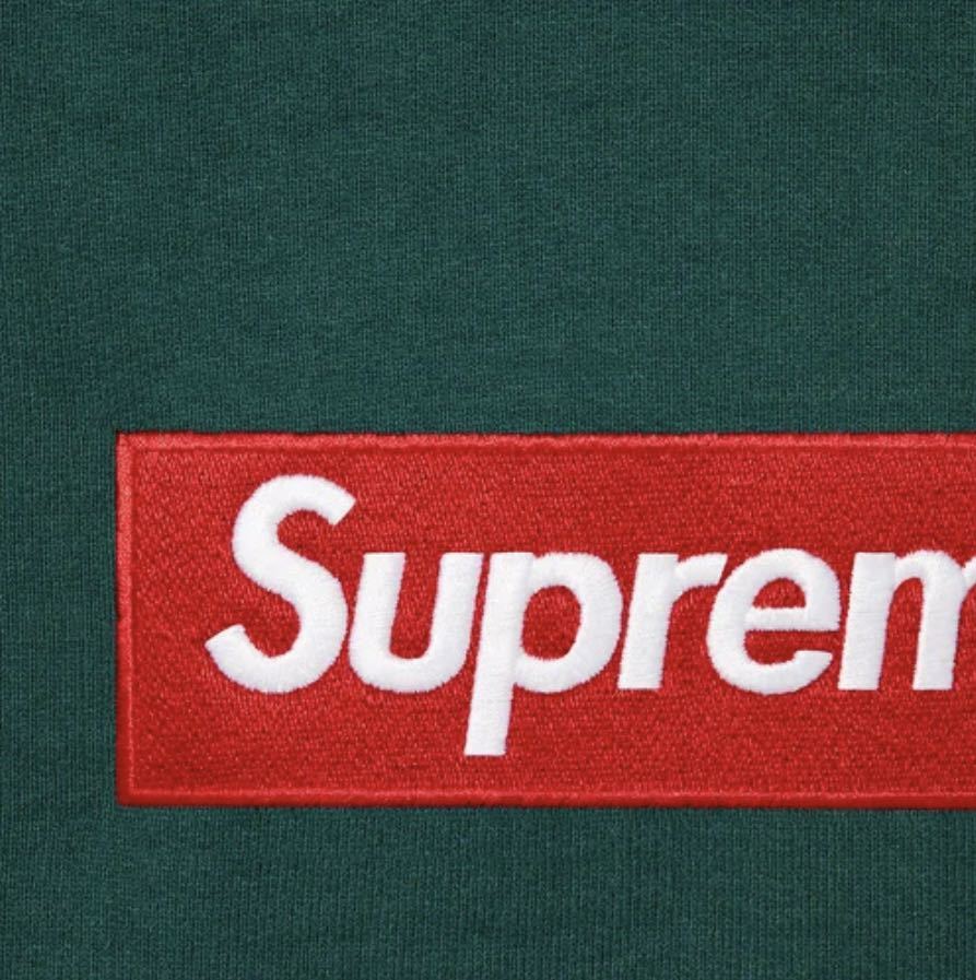 Supreme Box Logo Crewneck Dark Pine Lサイズ シュプリーム ボックス ロゴ クルーネック ダーク パイン  LARGE GREEN グリーン