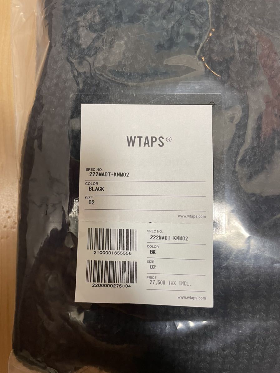 WTAPS 2022FW ARMT SWEATER BLACK Mサイズ ダブルタップス クロス