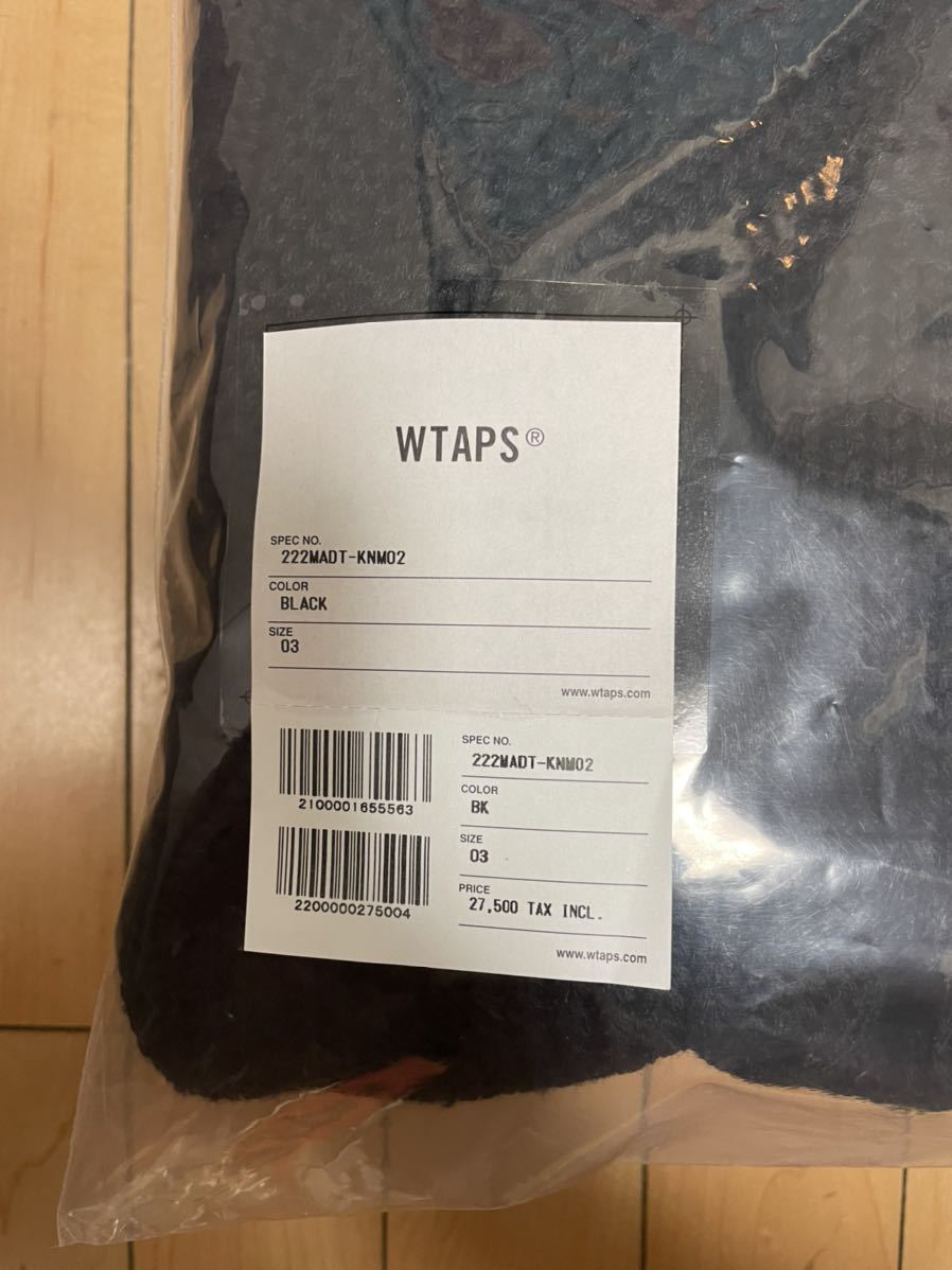 WTAPS 2022FW ARMT SWEATER BLACK Lサイズ ダブルタップス クロス