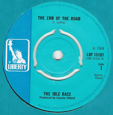 ●THE IDLE RACE / THE END OF THE ROAD / THE MORNING SUNSHINE [UK 45 ORIGINAL 7inch シングル Jeff Lynne 試聴]_画像1