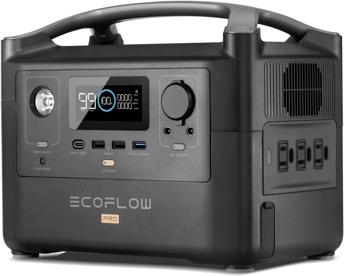 新品未使用★EcoFlow ポータブル電源 RIVER Pro ポータブルバッテリー 720Wh