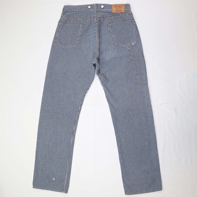 HYSTERIC GLAMOUR ヒステリックグラマー kinky jeans ヒッコリーペインターパンツ サスペンダーボタン付き 2AP-0075  フリーサイズ M相当