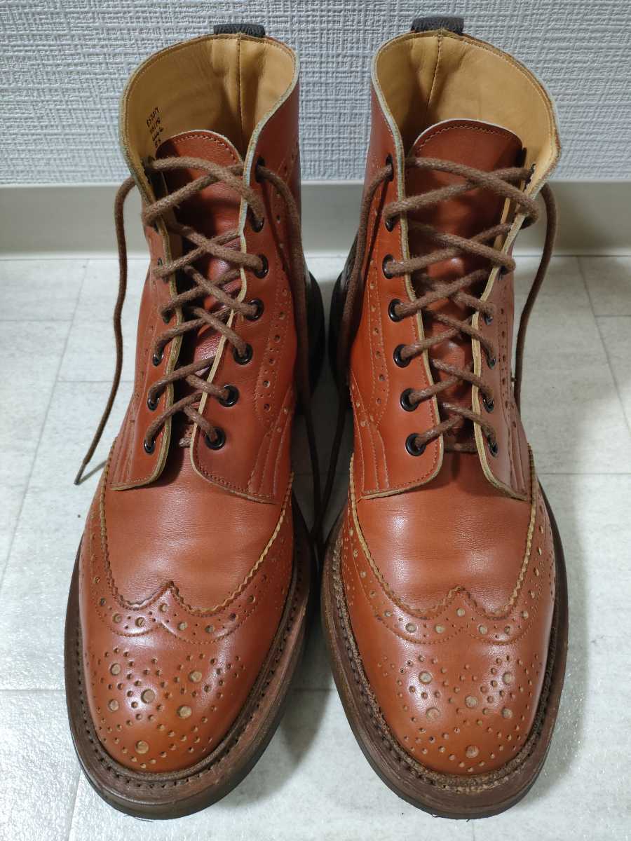 サイズ：8　美品　トリッカーズ 【ポールスミス別注/カントリーブーツ/M6178】Paul Smith/茶/カーフ/ブーツ/Tricker's_画像1