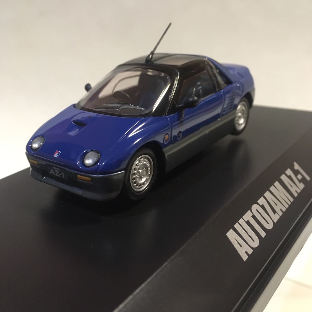 ホットワークス オートザム AZ-1 ブルー 1/43 (M-120) AUTOZAM AZ-1 　・箱側面ヨゴレあり