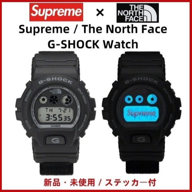 新品 Supreme The North Face CASIO G-SHOCK Watch DW-6900 シュプリーム ノース フェイス カシオ Gショック black TNF 22AW ブラック 黒_画像1