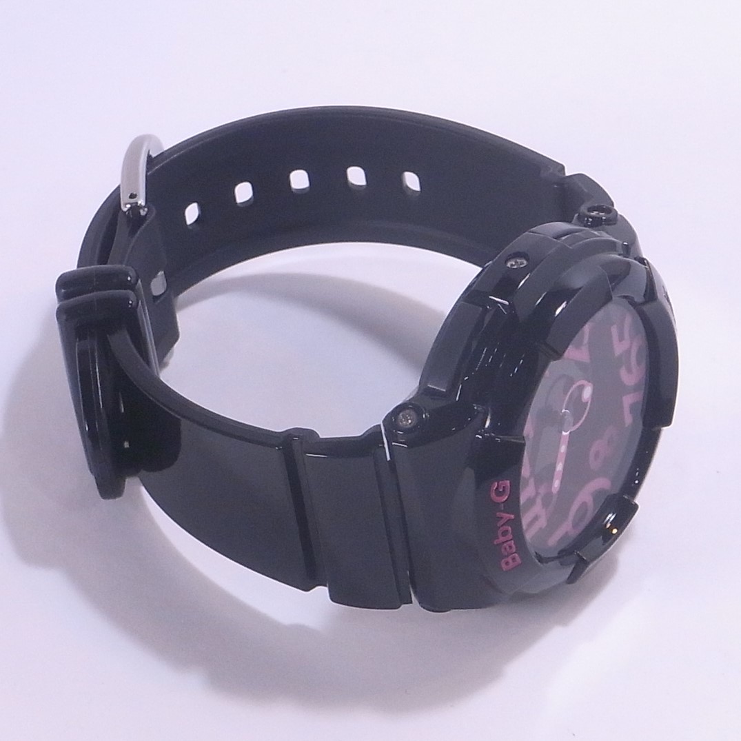 稼働品 美品 CASIO BABY-G カシオ ベビージー 腕時計 黒 ブラック BGA-130