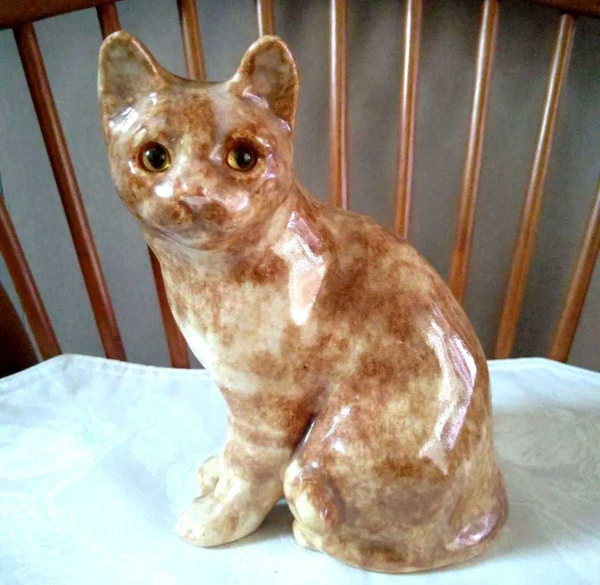 猫の置物 ウィンスタンレイ(ケンジントン)&ティファニー キャット