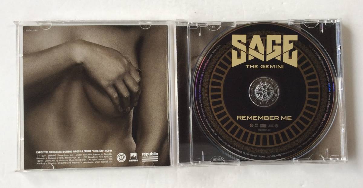 輸入盤　CD　セージ・ザ・ジェミニ　リメンバー・ミー　洋楽 SAGE THE JEMINI REMEMBER ME_画像2