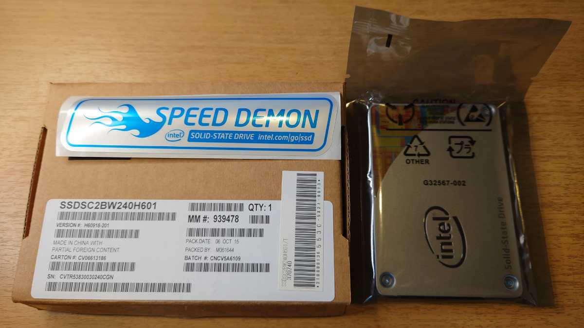 愛用 535 SSD バルク【Intel SSDSC2BW240H601 MLC SATA 2.5-inch Intel