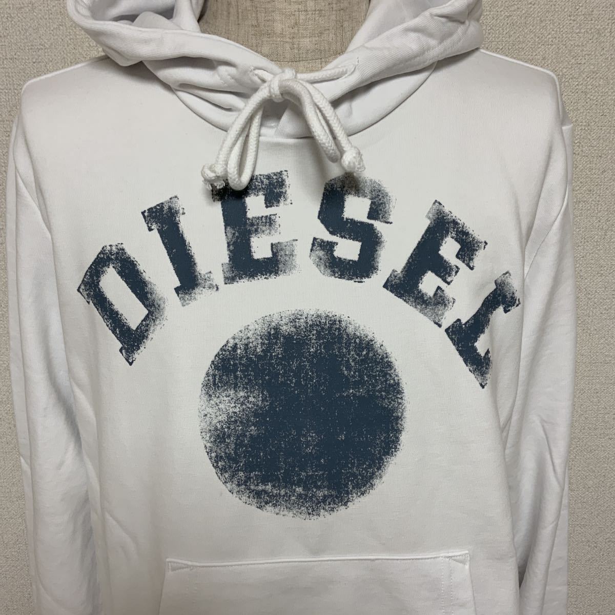 洗練されたデザイン DIESEL S-GINN-HOOD-K30 ホワイト XL A08692 0HAYT