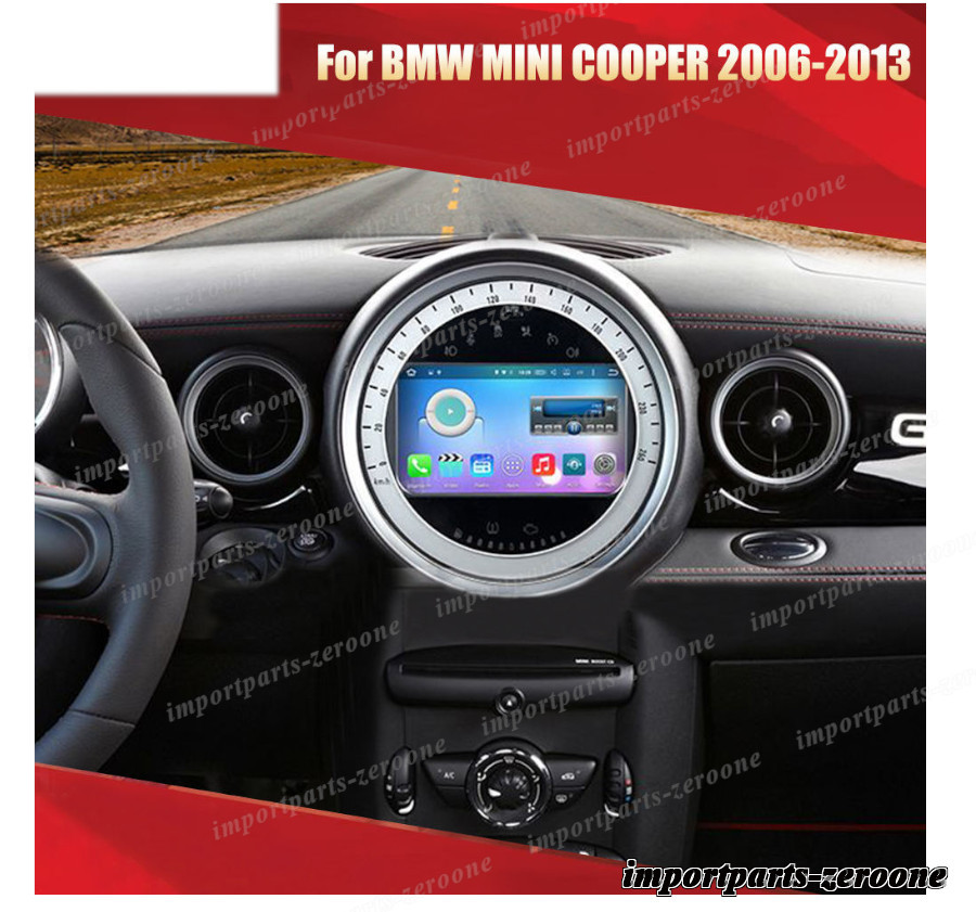 7インチ BMW ミニMINI 2006-2012 テスラスタイルアンドロイドナビ アンドロイド10 -AUC-1087