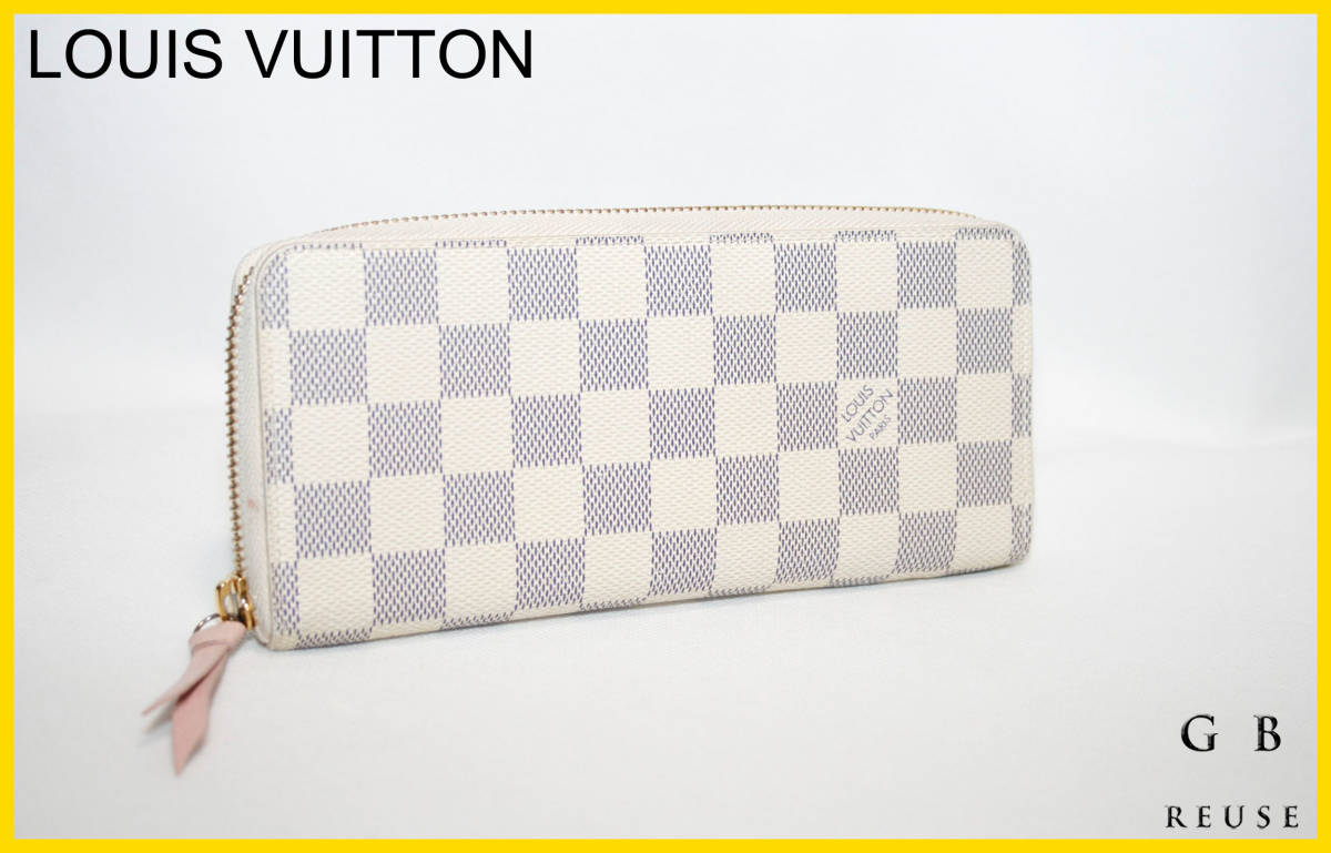 LOUIS VUITTON ポルトフォイユ・クレマンス ダミエ アズール - 長財布