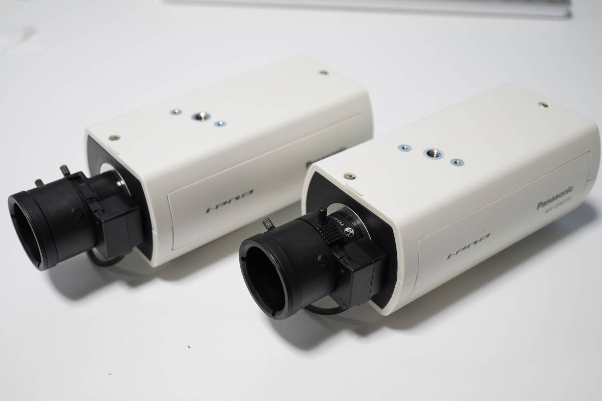Panasonic 防犯カメラ WV-SPN310 POE ネットワークカメラ 2台 セット パナソニック LAN ONVIF