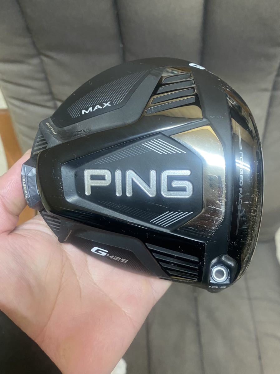 本物 ピン PING G425 MAX 10.5 ヘッドのみ ヘッドカバー付き