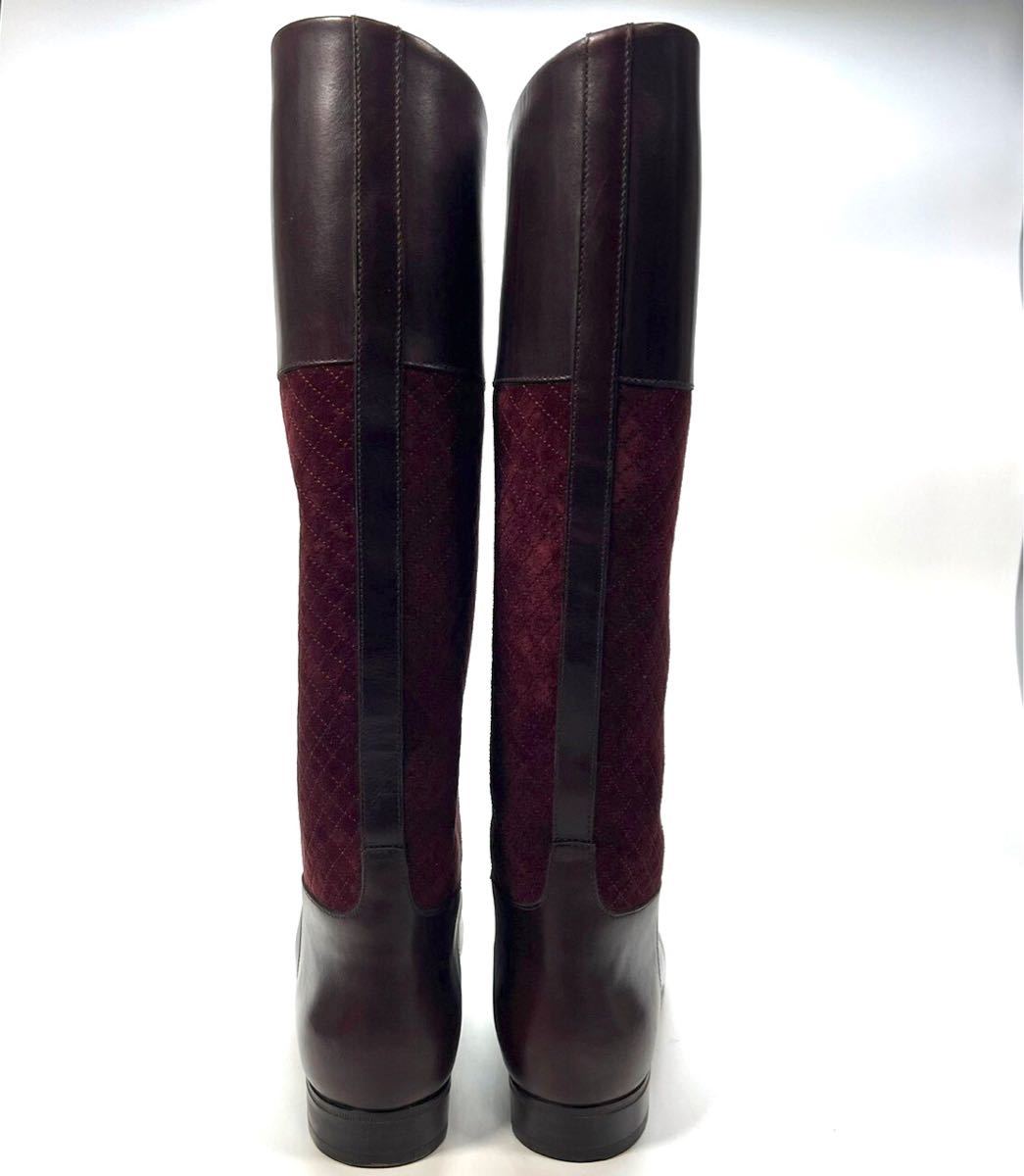 美品】Tanino Crisci タニノクリスチー ロングブーツ レザー 35 22.5cm