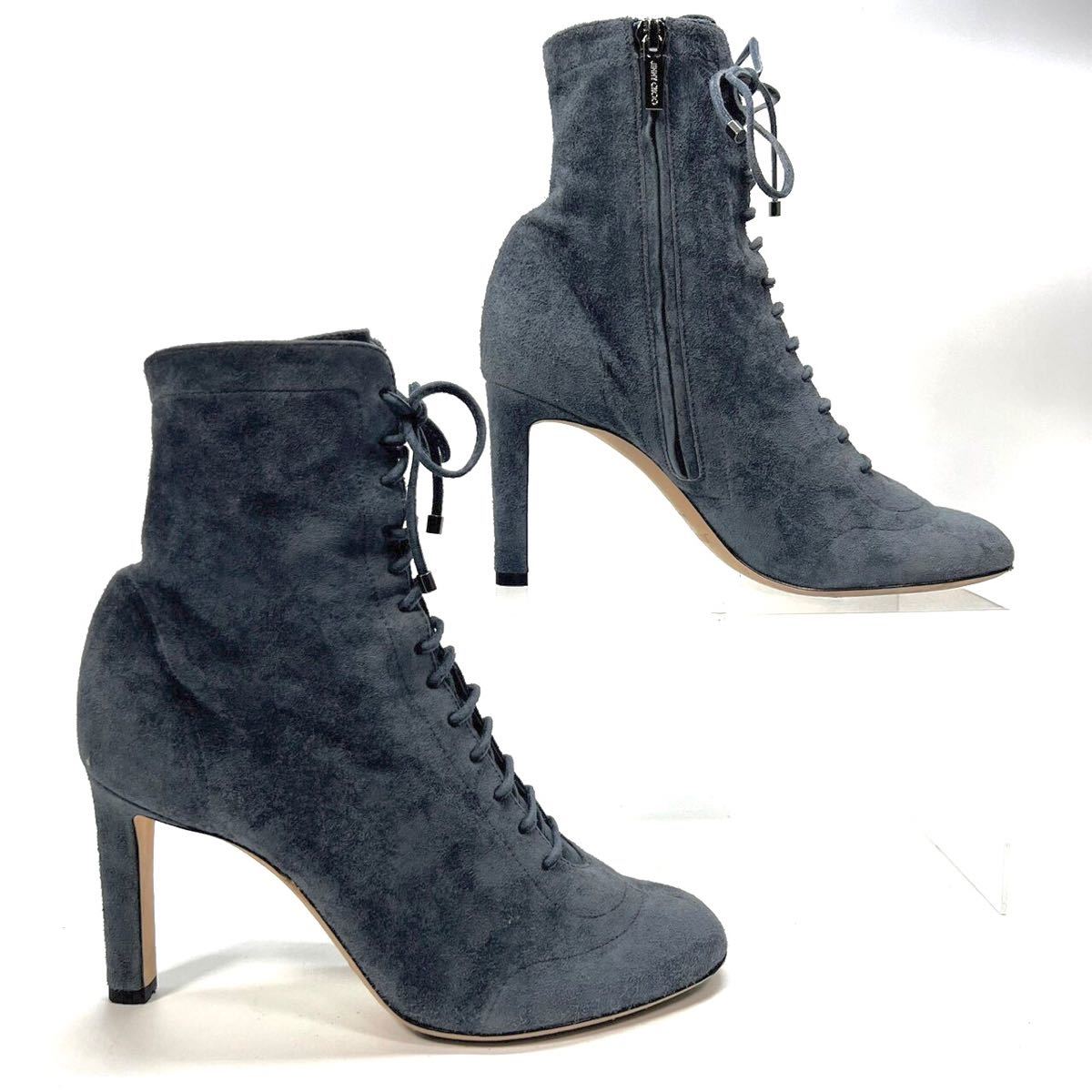 JIMMY CHOO ジミーチュウ レースアップ ブーツ スエード harpoonharry.com