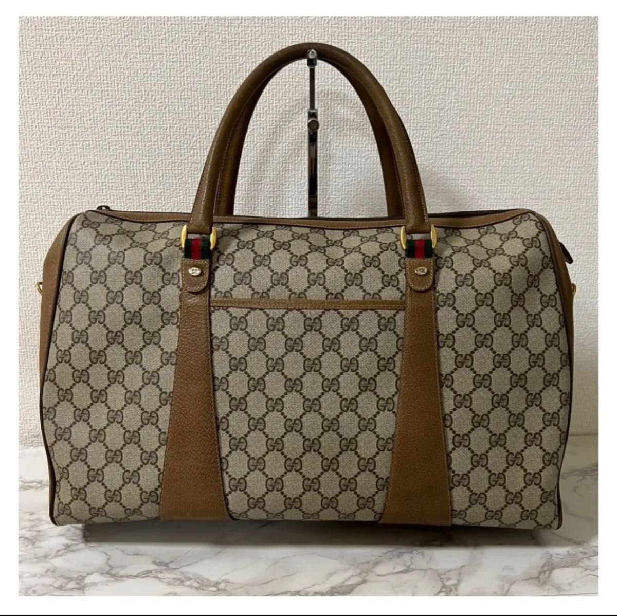 美品】GUCCI グッチ オールドGUCCI ボストンバッグ トラベル 美品】GUCCI グッチ オールドGUCCI ボストンバッグ トラベル
