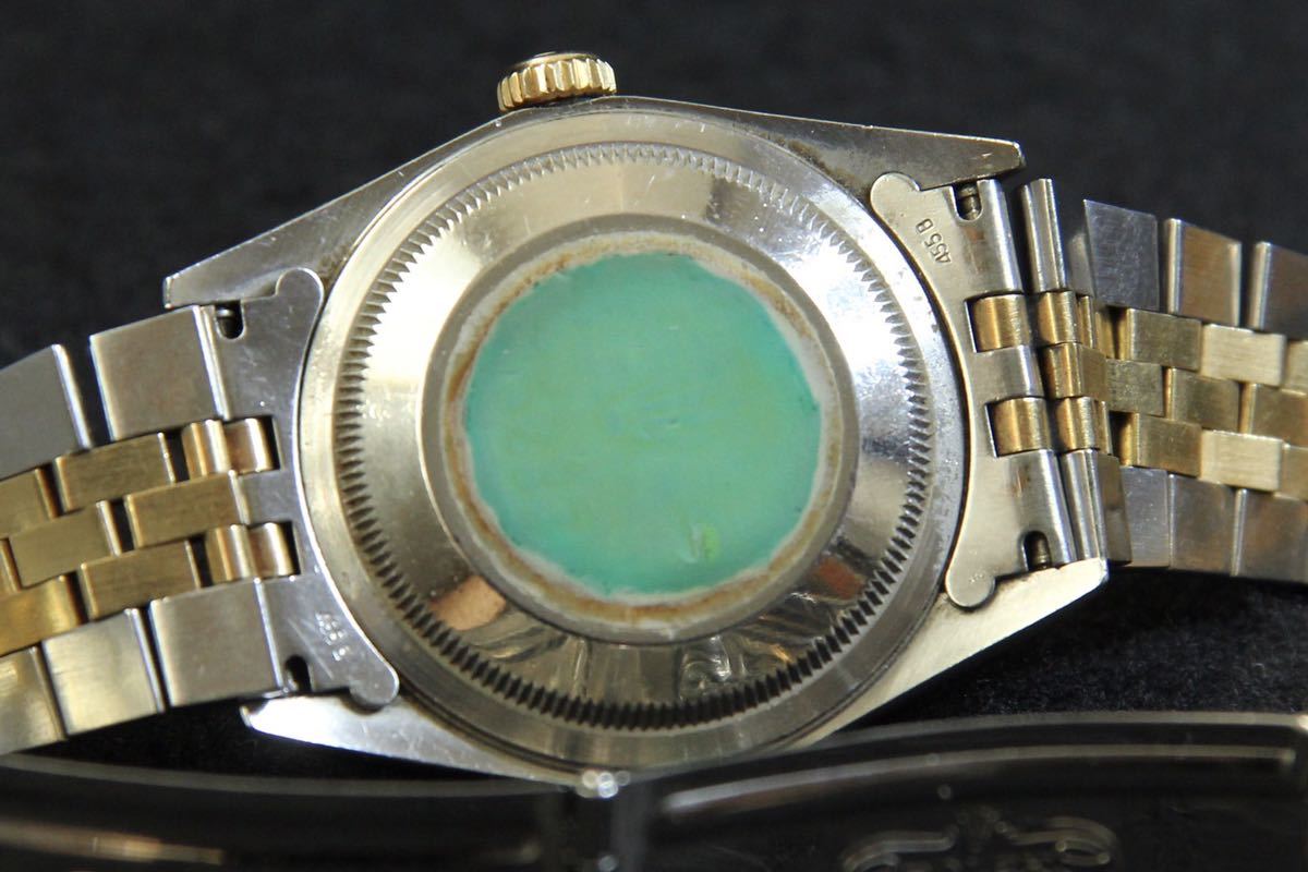 稼働品　ロレックス ROLEX　 デイトジャスト ホワイトダイアル 自動巻き 腕時計