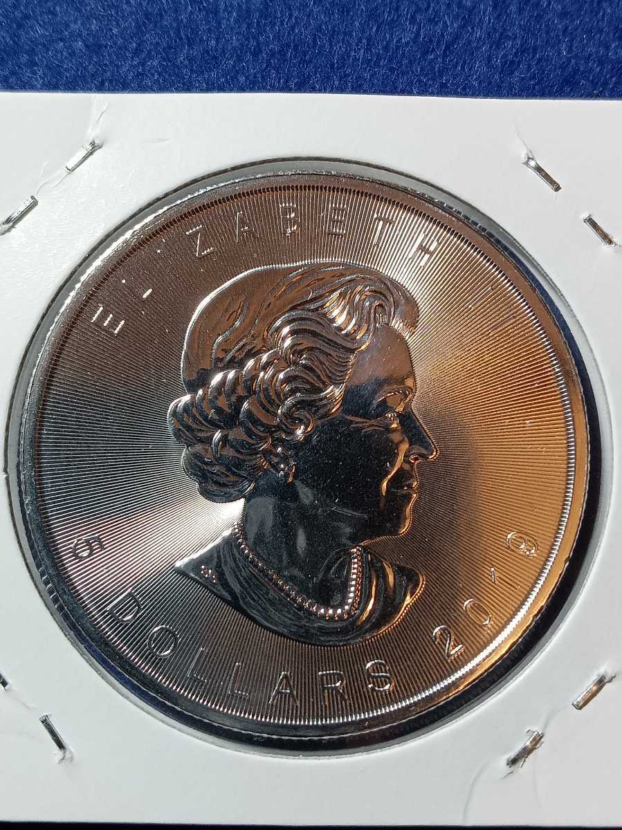  カナダ「メイプルリーフ」純銀 1オンス 銀貨品位 : 99.99％の純銀重量 : 1オンス (31.1グラム)2019年 状態未使用の画像5
