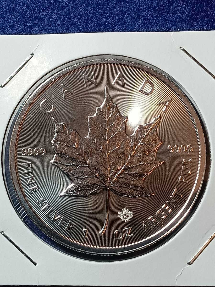  カナダ「メイプルリーフ」純銀 1オンス 銀貨品位 : 99.99％の純銀重量 : 1オンス (31.1グラム)2019年 状態未使用の画像4