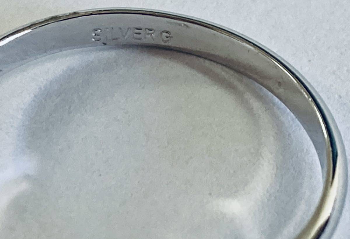 T 11号 ブルーパール指輪 SILVERG刻印 リング シルバー T 11号 ブルーパール指輪 SILVERG刻印 リング シルバー