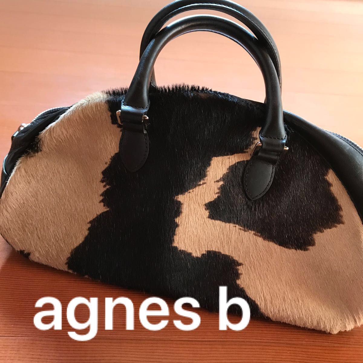 アニエスベー　agnes b.  ボヤージュ　ハンドバッグ　トートバッグ　ハラコ