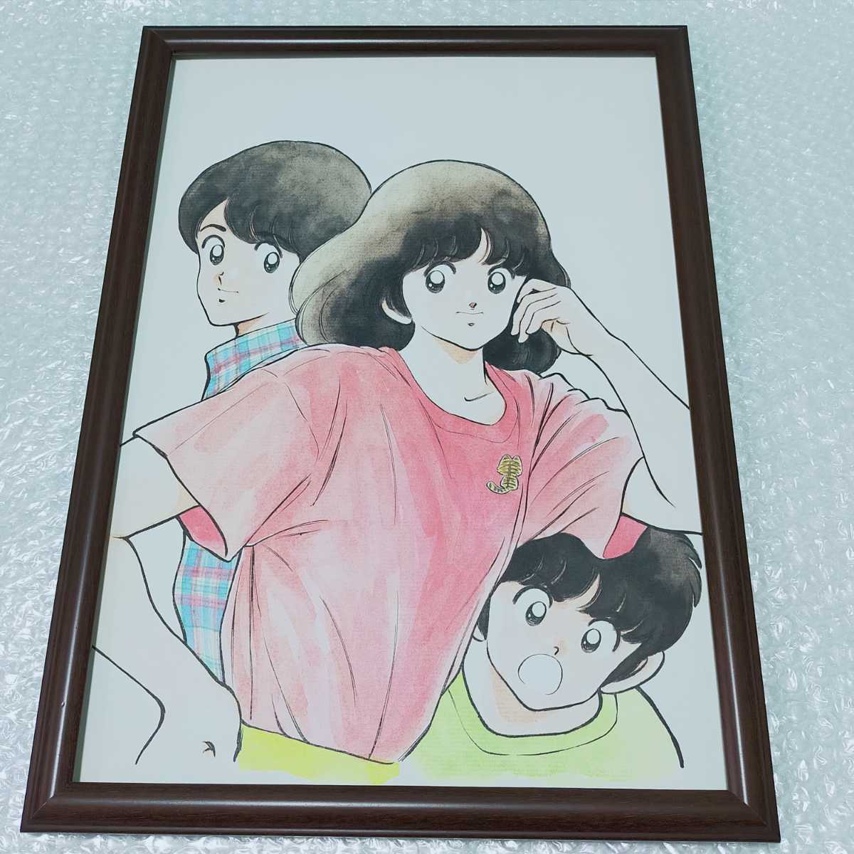 タッチ B4サイズ 複製原画■額装品■上杉達也 上杉和也 浅倉南 あだち充■野球 少年サンデーの画像1