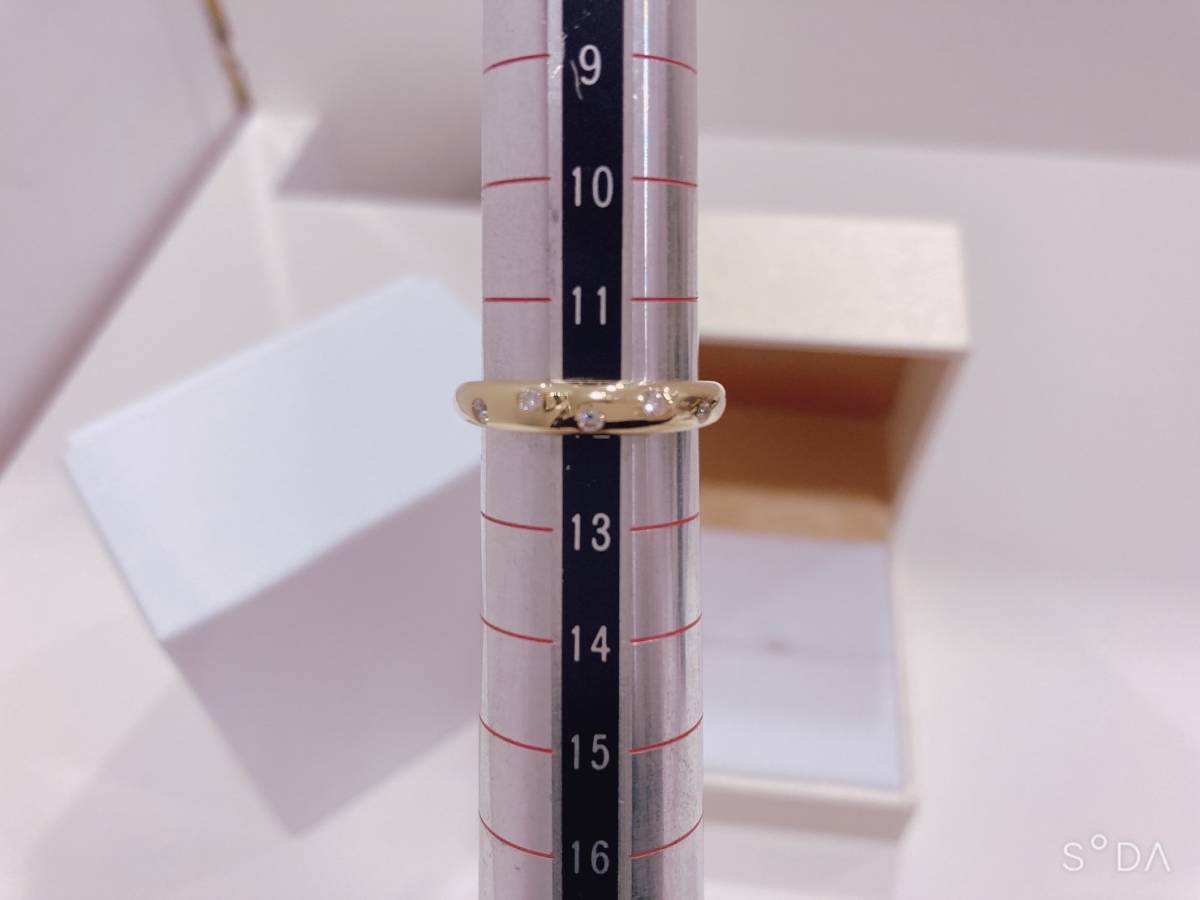 ◇【美品】VERITE ベリテ QIREINI K18YG ダイヤモンドリング
