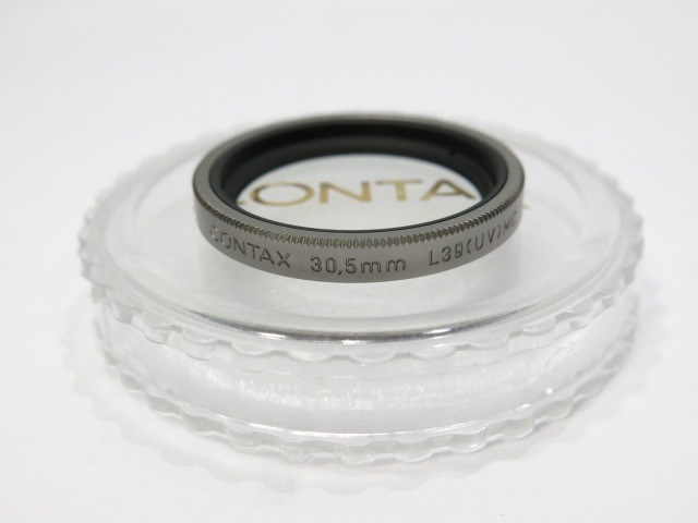 【 美品 ケース付 】CONTAX 30.5mm L39 UV MC コンタックス フィルター 安心のケース付き [管KY742]