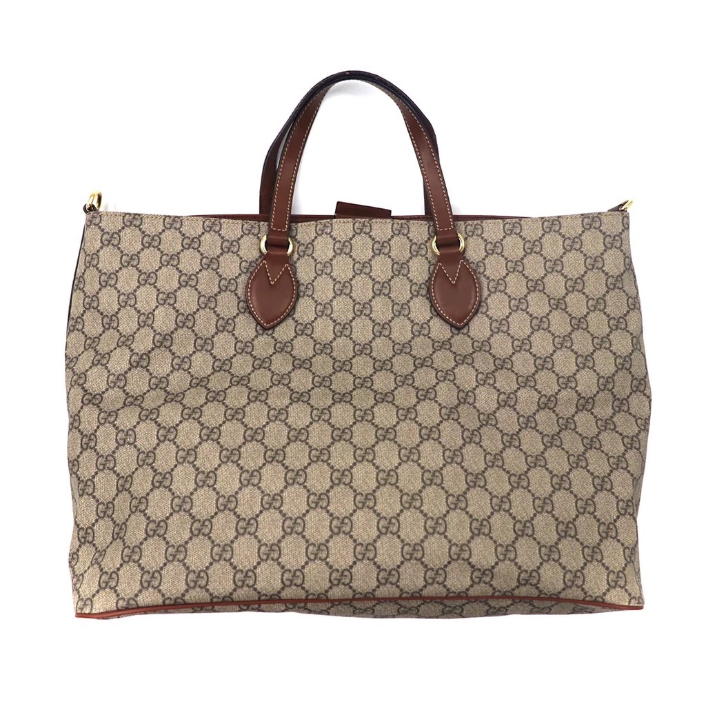 GUCCI 2WAYトートバッグ GGスプリーム ベージュ 453705 ショルダーストラップ付属_画像4