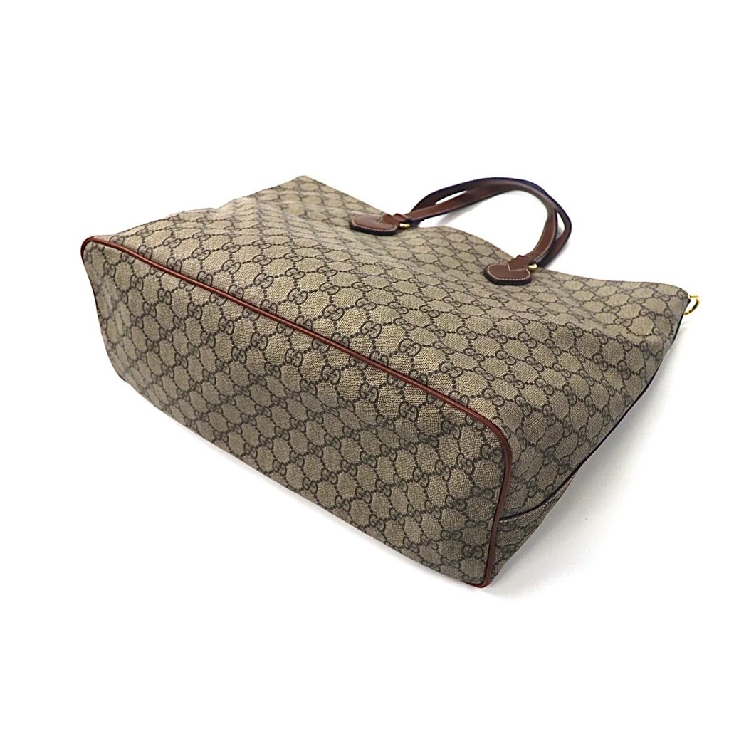 GUCCI 2WAYトートバッグ GGスプリーム ベージュ 453705 ショルダーストラップ付属_画像5