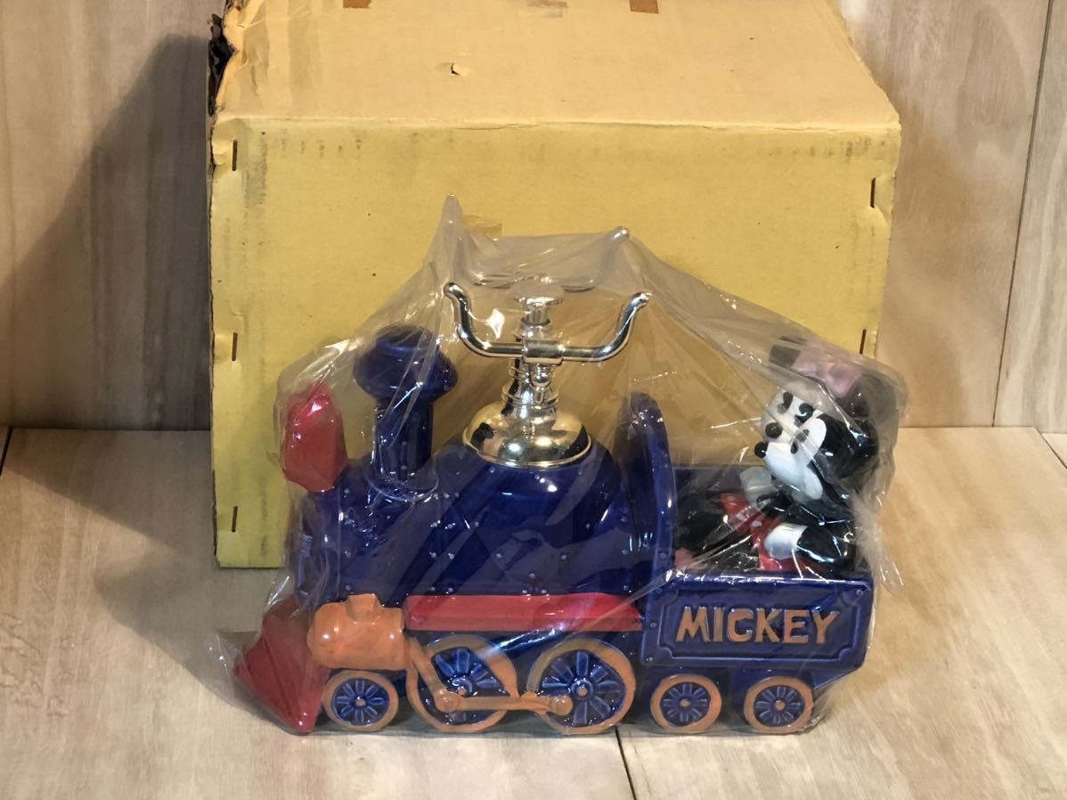 新品　未使用　当時物　Mickey Mouse ミッキーマウス　陶器　オルゴール　ドナルド　ミニー　vintage retoro Disney ディズニー_画像1