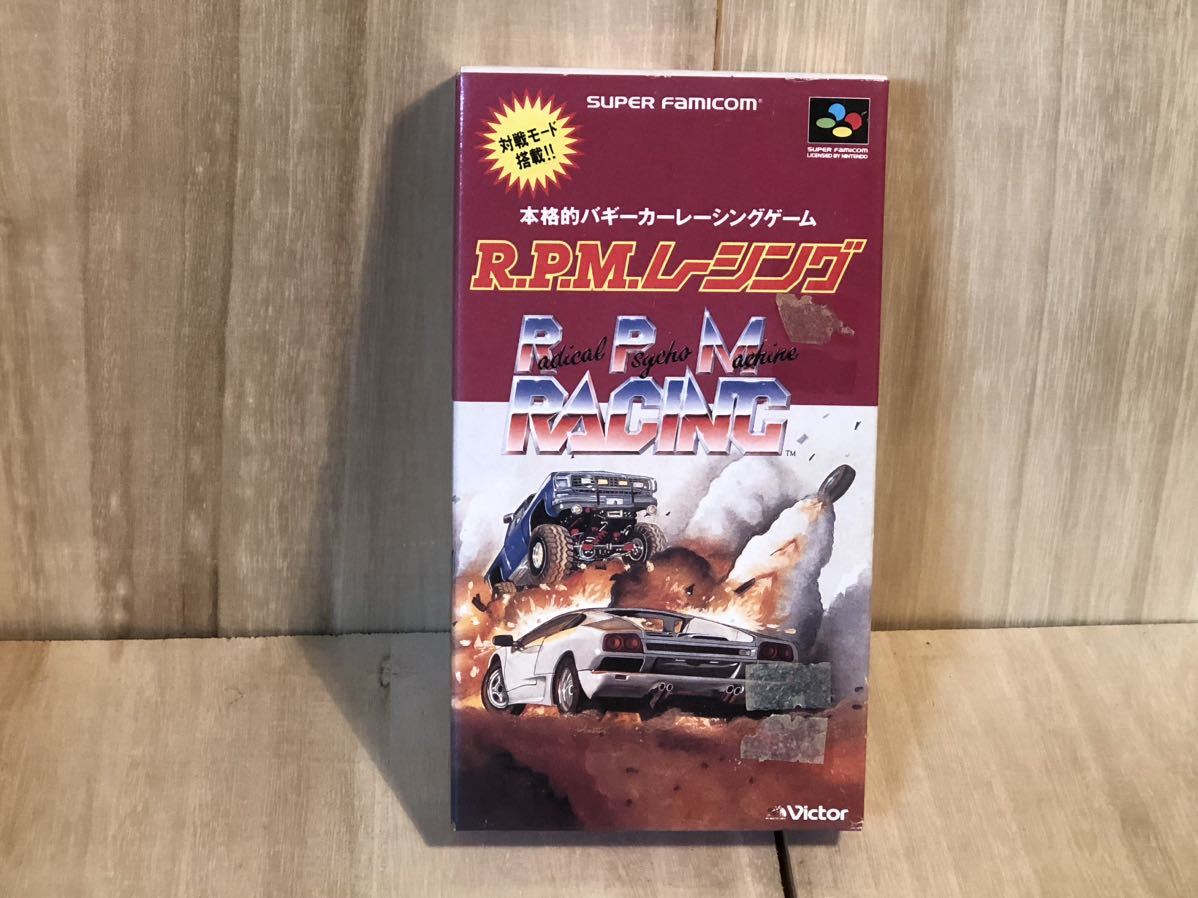 新品　未開封　当時物　victor R.P.Mレーシング　SFC ソフト カセット CASSETTE 古い　昔の　vintage retoro GAME バギーカーレーシング