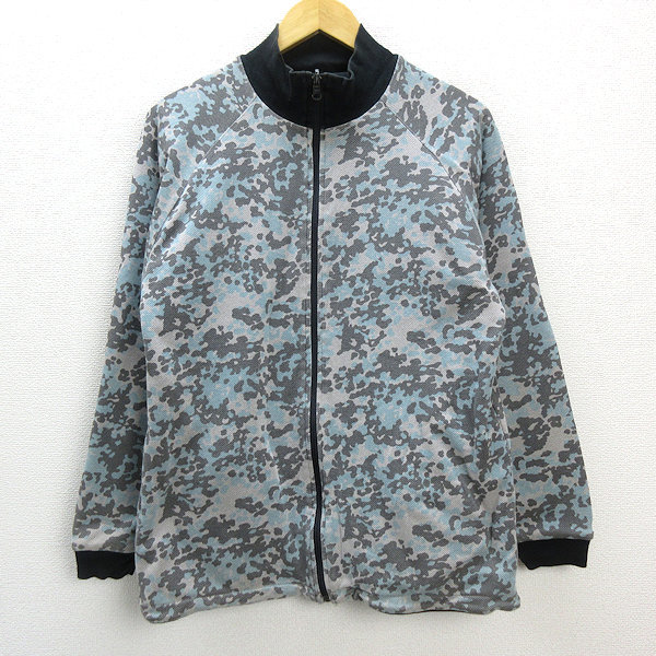 02# Ships /SHIPS camouflage pattern sweat reversible jacket JKT[3-L]MENS/82[ used ]#