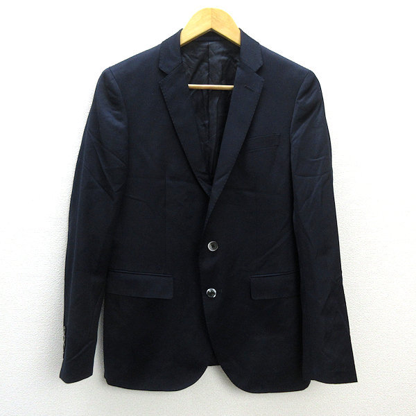 n■ナノユニバース/nano universe テーラードジャケット JKT【46】紺/MENS/54【中古】■_画像1