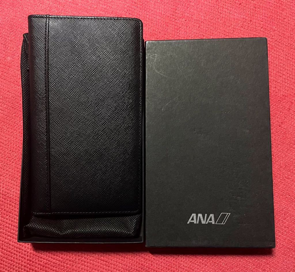 ANA 手帳カバー パスポートカバーにも 新品 黒 - 手帳